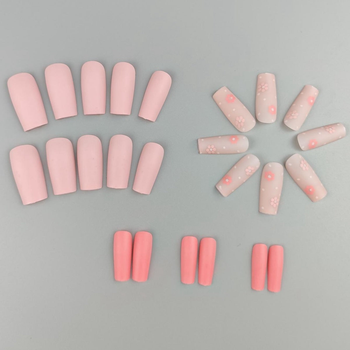 Elegante florale Acrylnagelverlängerungen Brehn 1789915616