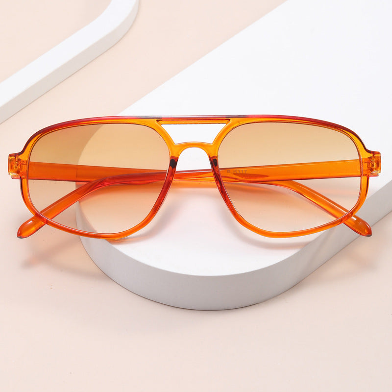 Damen modische Oversized-Sonnenbrille mit trendy Rahmen Brehn