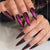 Premium Stiletto Press-On Nail Set mit reflektierendem Finish Brehn