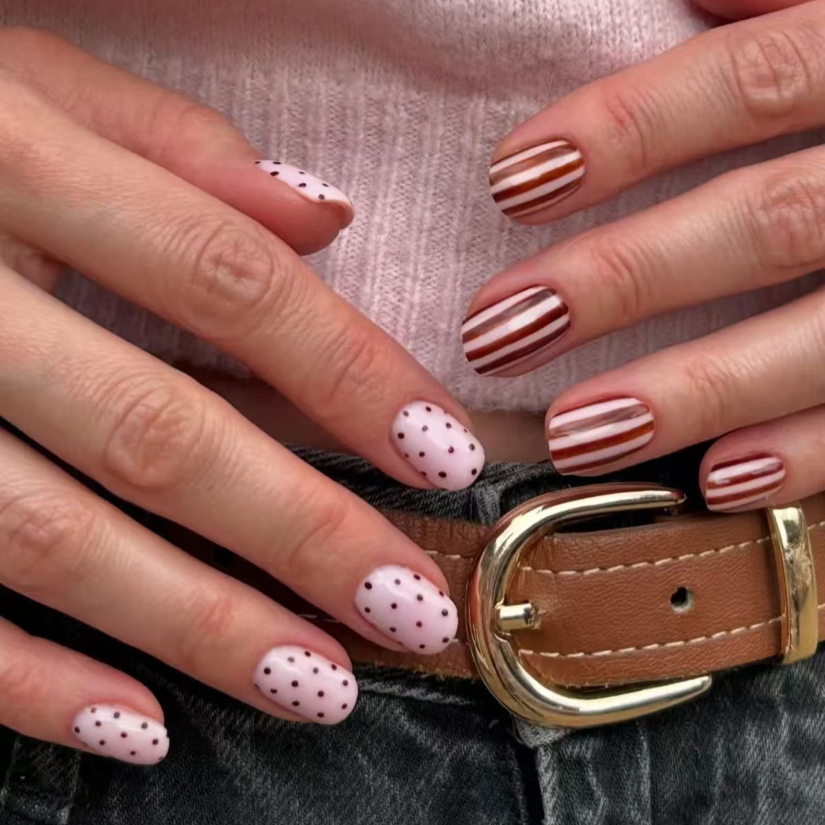 Künstlerisches Mehrfachmuster-Nagelkunst-Set