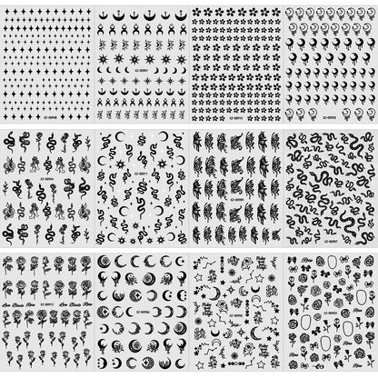 Künstlerische Nagelkunst Übertragungsaufkleber