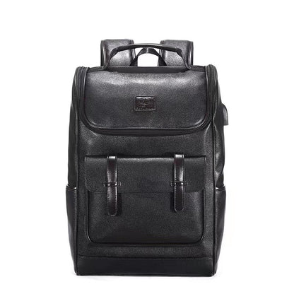 Premium strukturierten Leder Rucksack