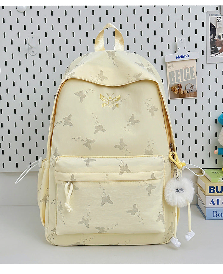 Schmetterlingsmuster Casual Rucksack Brehn
