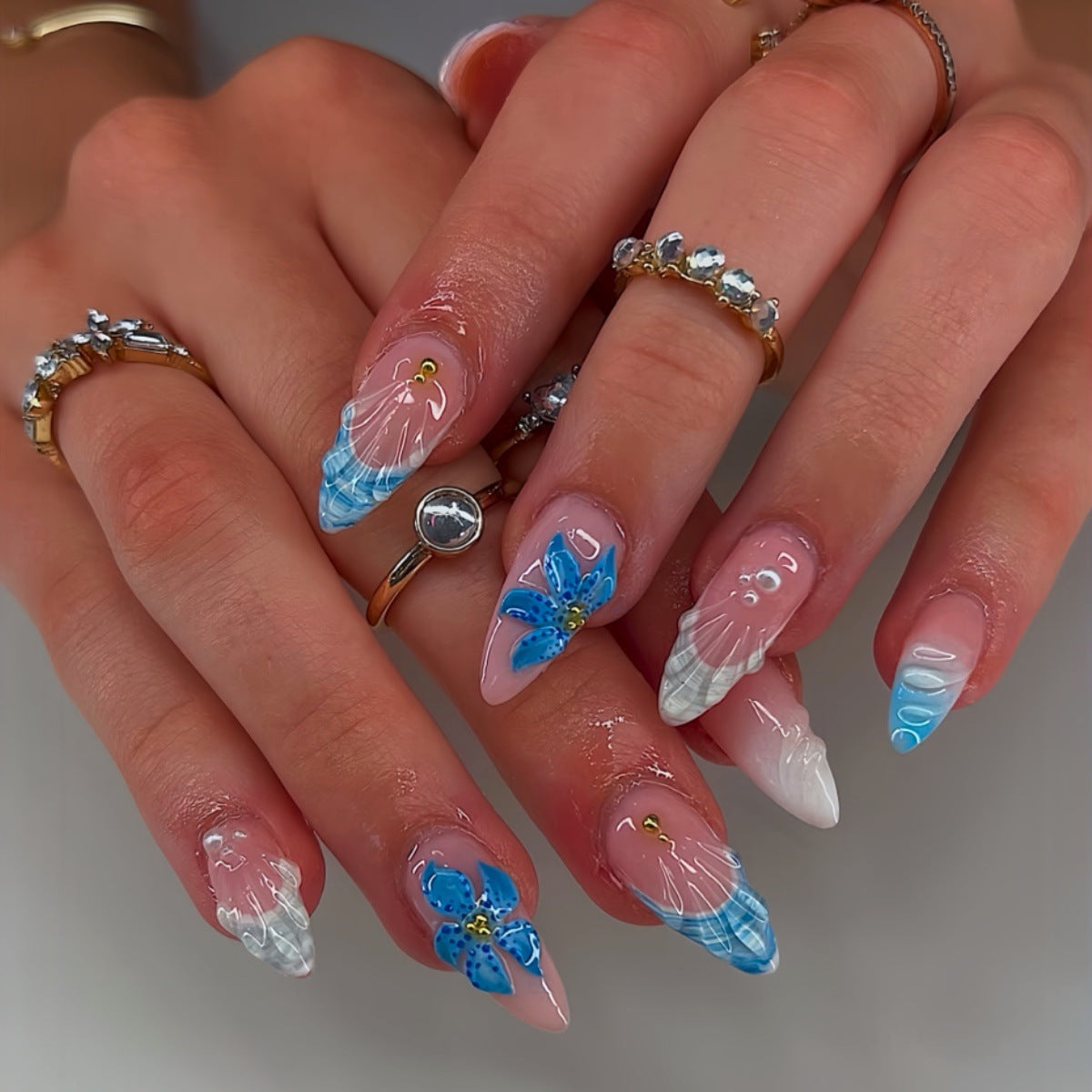 Elegante Gel-Nagelkunstverlängerungen Brehn