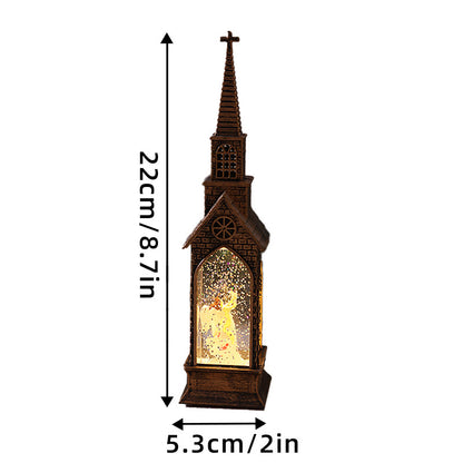 Beleuchtete Weihnachtskirche Dekoration Brehn
