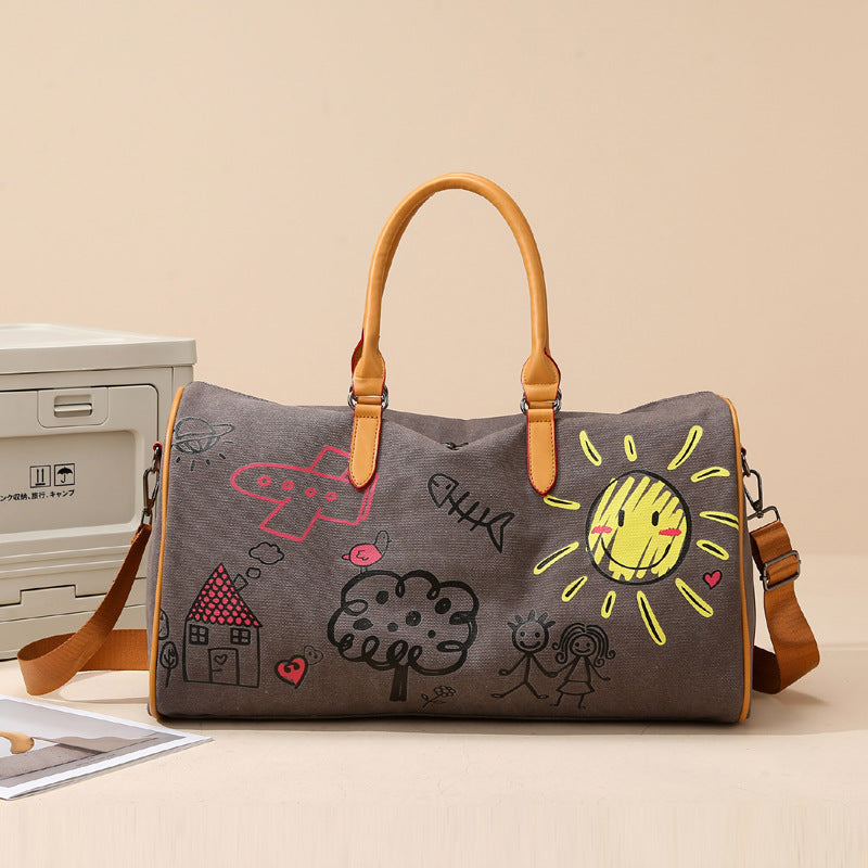 Künstlerische Canvas Reisetasche Brehn