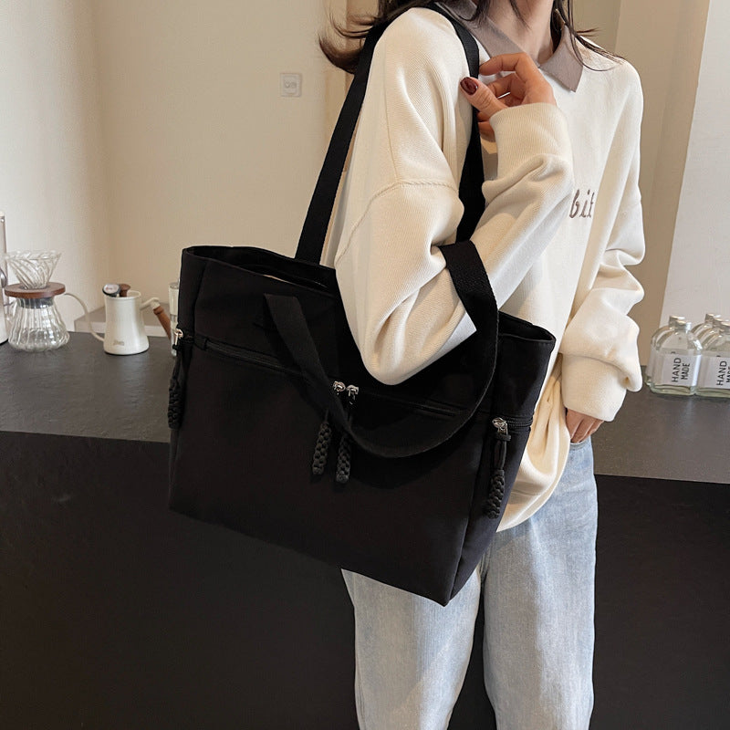 Vielseitige Reißverschluss-Canvas-Tasche Brehn
