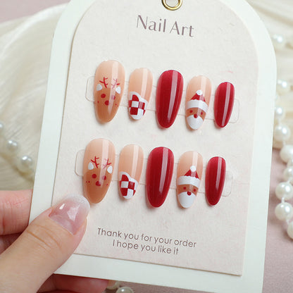 Festliches saisonales aufklebbares Nageldesign-Set