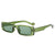 Damen Rechteckige Modetrend Sonnenbrille Brehn