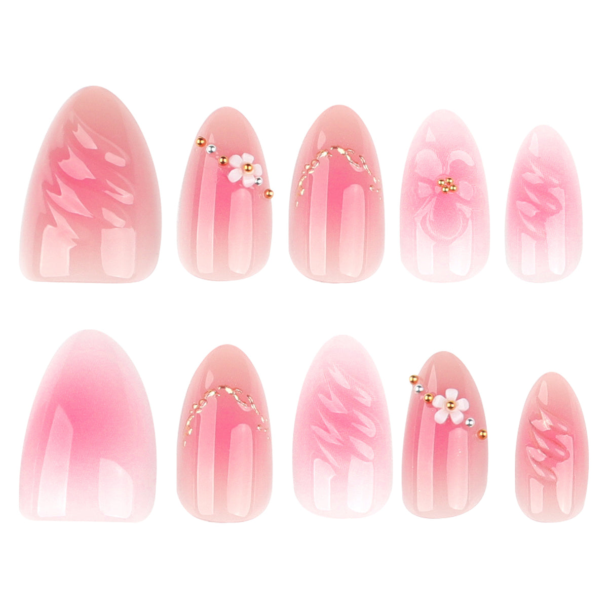 Kunstvolle Nagelgestaltung mit floralen Akzenten Brehn