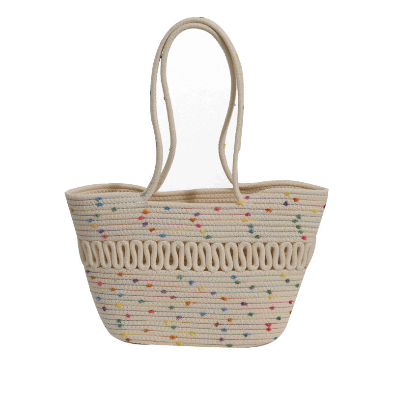 Damen Henkeltasche mit farbenfrohen Akzenten Brehn