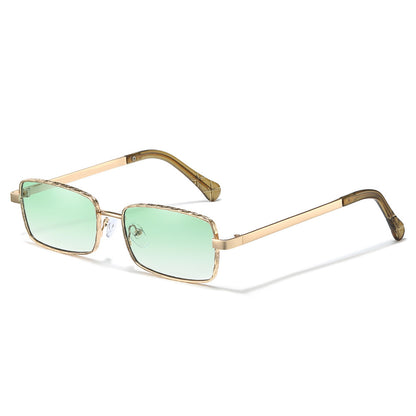 Elegante Minimalistische Rechteckige Sonnenbrille Brehn