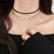 Verstellbare Leder Choker-Halskette Brehn