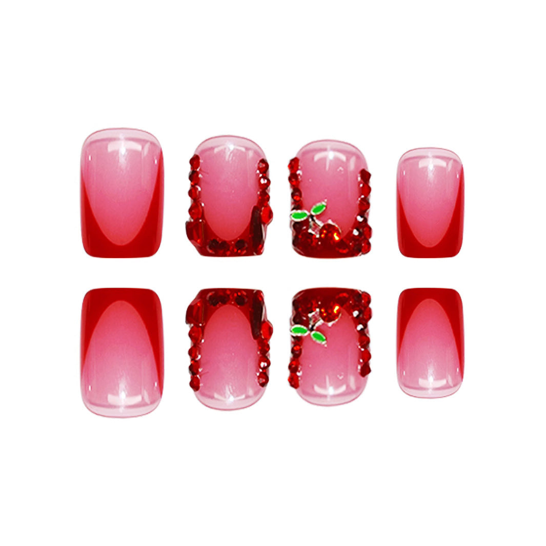 Künstlerische mit Strass verzierte Nagelveredelungen Brehn