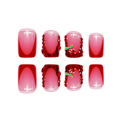 Künstlerische mit Strass verzierte Nagelveredelungen Brehn
