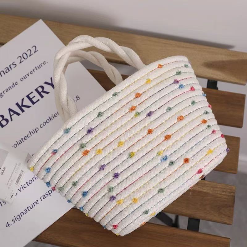Damen Handtasche mit buntem Punktedezorn Brehn