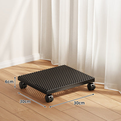 Niedrigprofilierter runder Blumentopf-Dolly mit 360° drehbaren Rollen