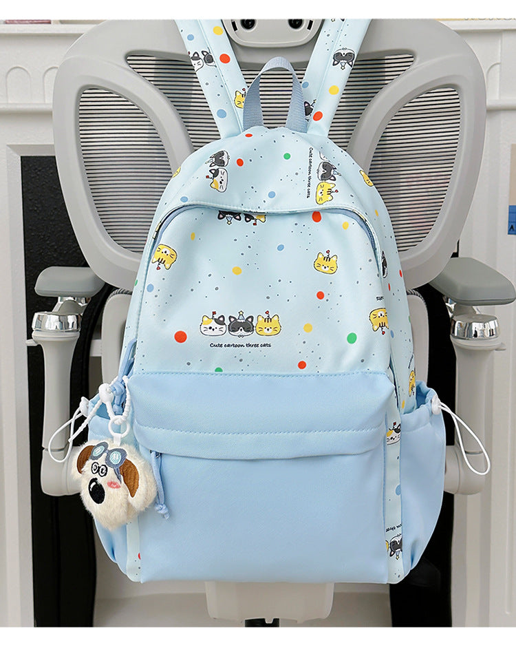 Rucksack mit Niedlichem Cartoon-Motiv und Praktischen Fächern Brehn