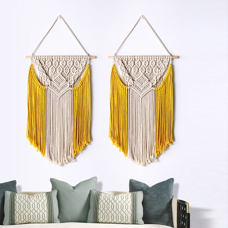 Dekorative Macramé Wandbehang