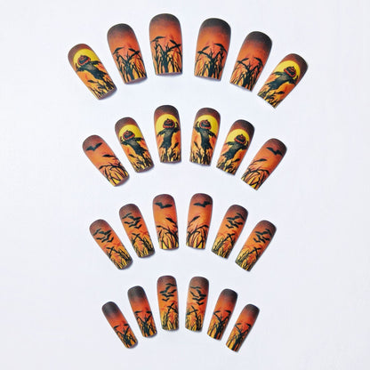 Halloween-inspirierte Kunst-Nagel-Wraps Brehn