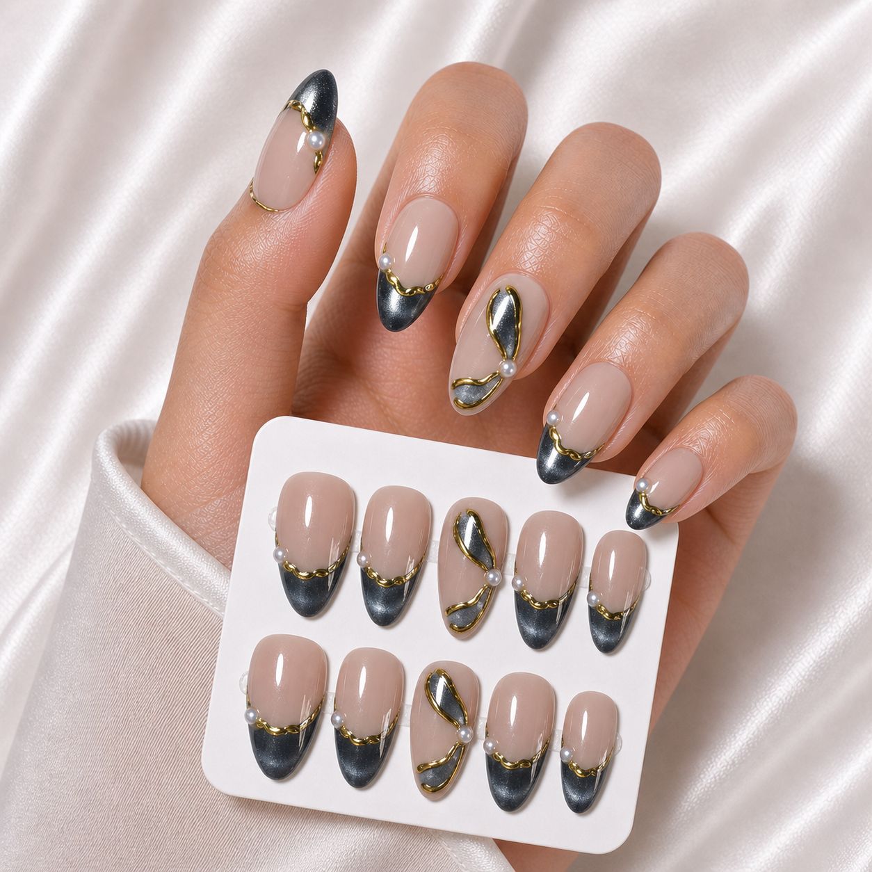 Elegantes Press-On Nagelset Brehn