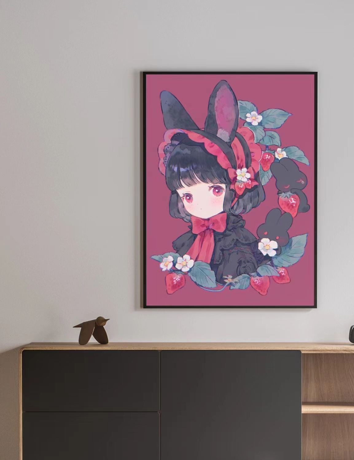 Illustriertes Fantasy-Charakter-Leinwand-Kunstdruck Brehn