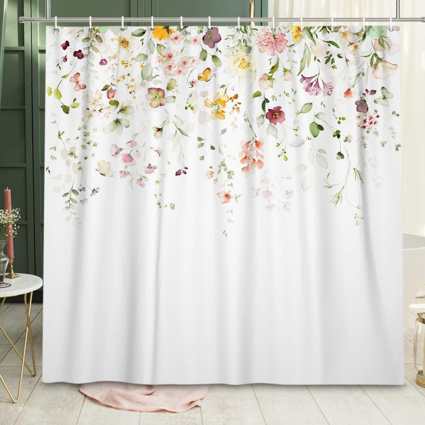 Florales Druck Duschvorhang Brehn