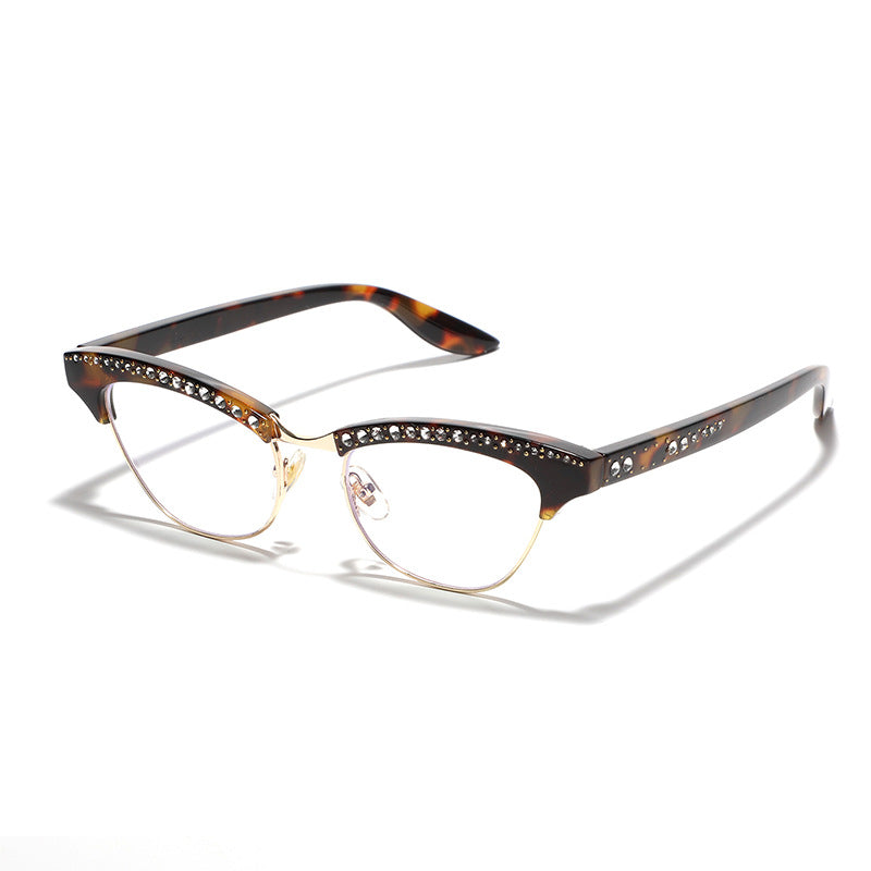 Damen Katzenaugen Brille mit eleganten Glitzerdetails Brehn