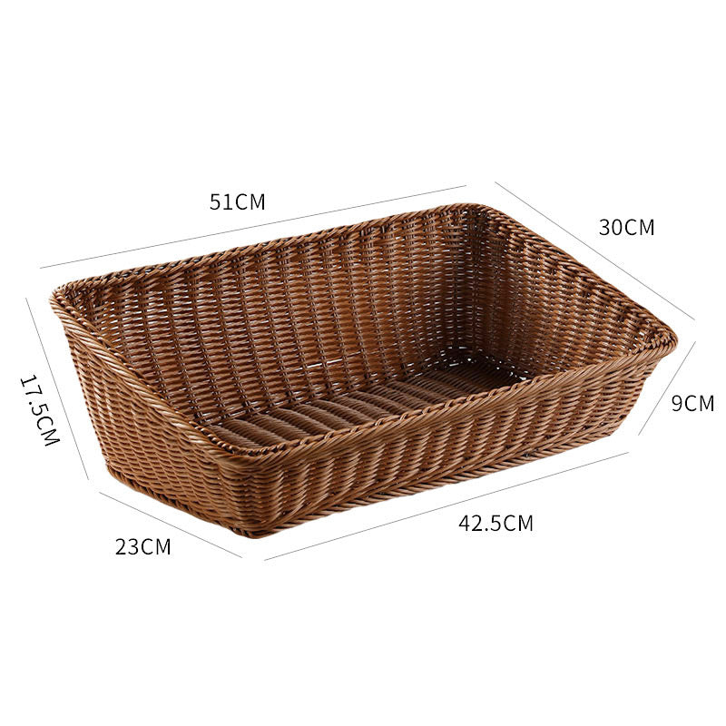 Unisex Tragbare Aufbewahrungskiste aus geflochtenem Rattan Brehn