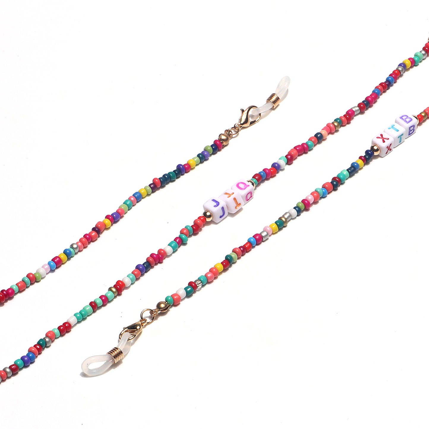 Bunte Perlen Brillen Kette Brehn