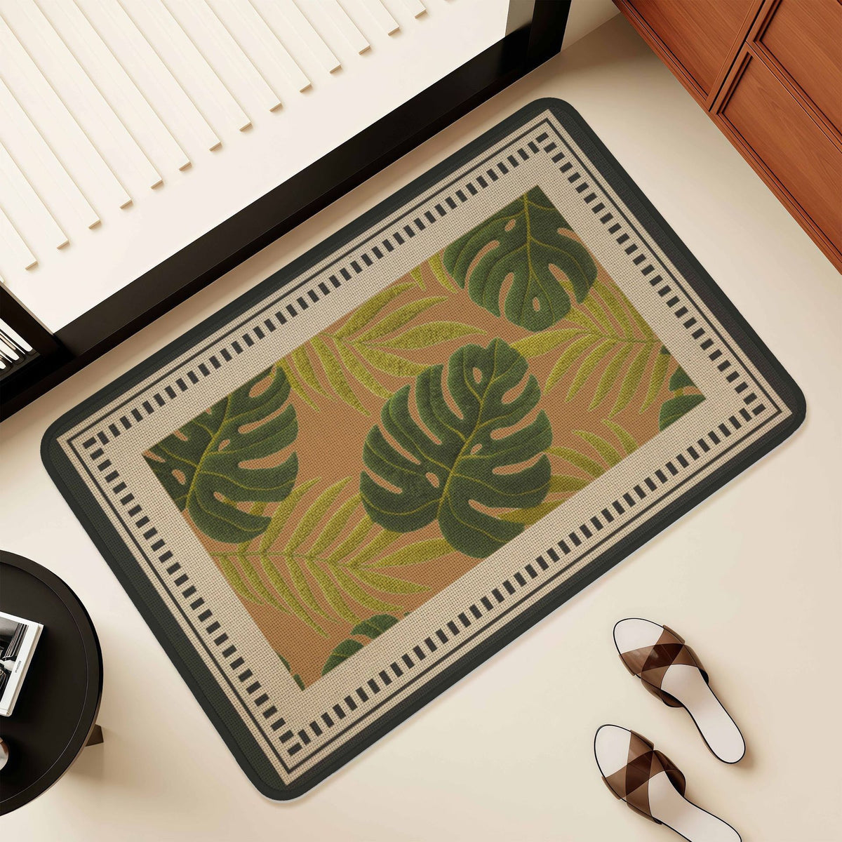 Künstlerisches Florales Design Bereich Matte Brehn