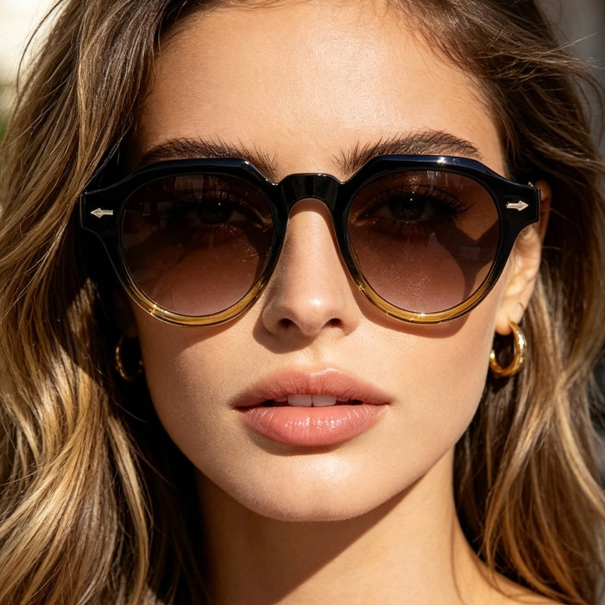 Damen Sonnenbrille mit stilvollem und einzigartigem Rahmen Brehn