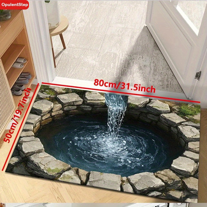 3D Brunnen Wasserfall Dekorative Matte