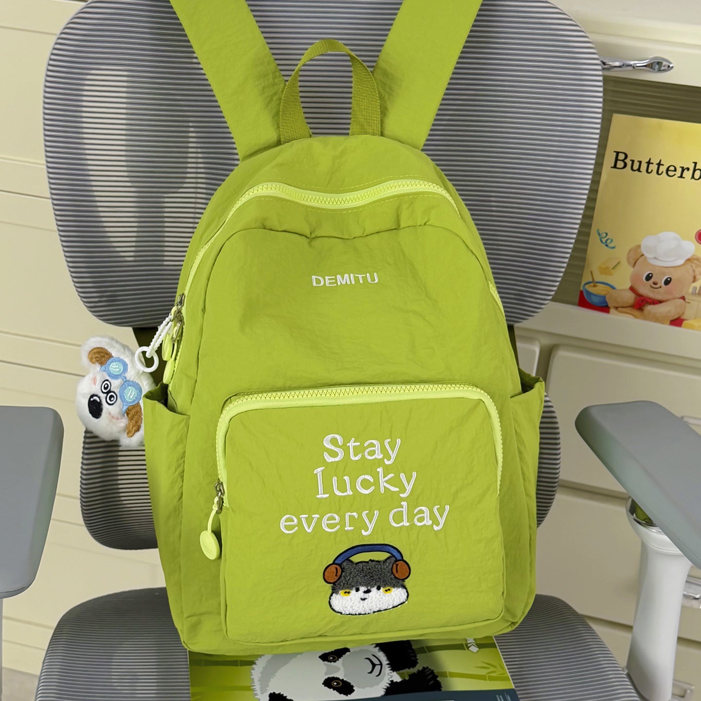 Besticketer Spaß Charakter Schulrucksack