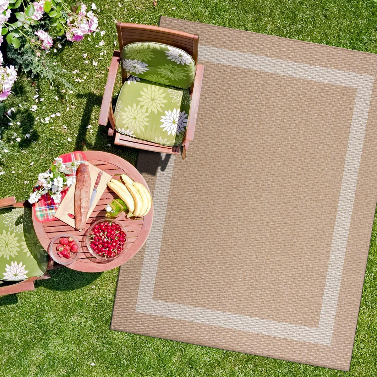 Outdoor Patio Bereich Teppich