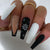 Kunstnagelset mit stilvollem geometrischem Design Brehn