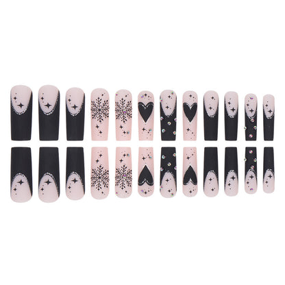 Glitzerndes Stiletto Nagelkunst Set Brehn