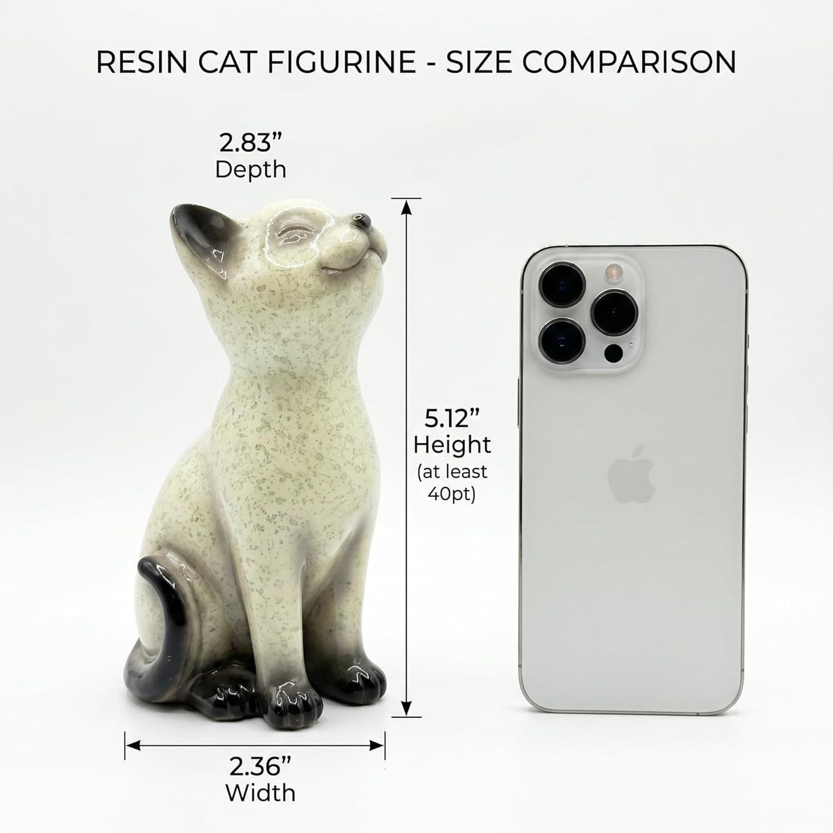 Resinstatue einer Katze Brehn