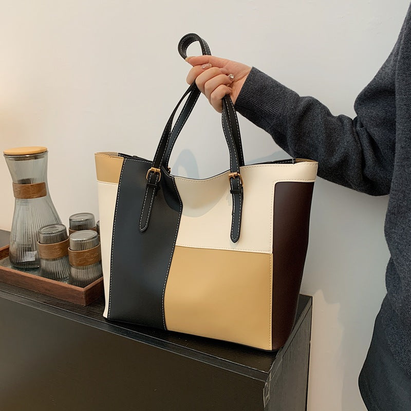 Stylische Farbblock-Tote-Bag Brehn