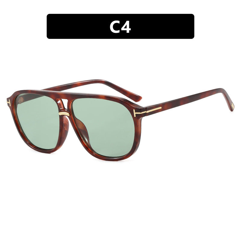 Damen quadratische Sonnenbrille mit luxuriösem Schildkrötenmuster und polarisierenden Gläsern Brehn