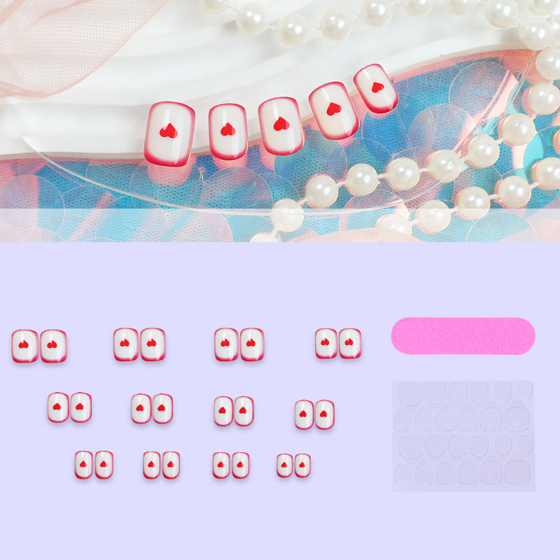 Herz Symbol Press-On Nail Set Brehn