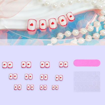 Herz Symbol Press-On Nail Set Brehn