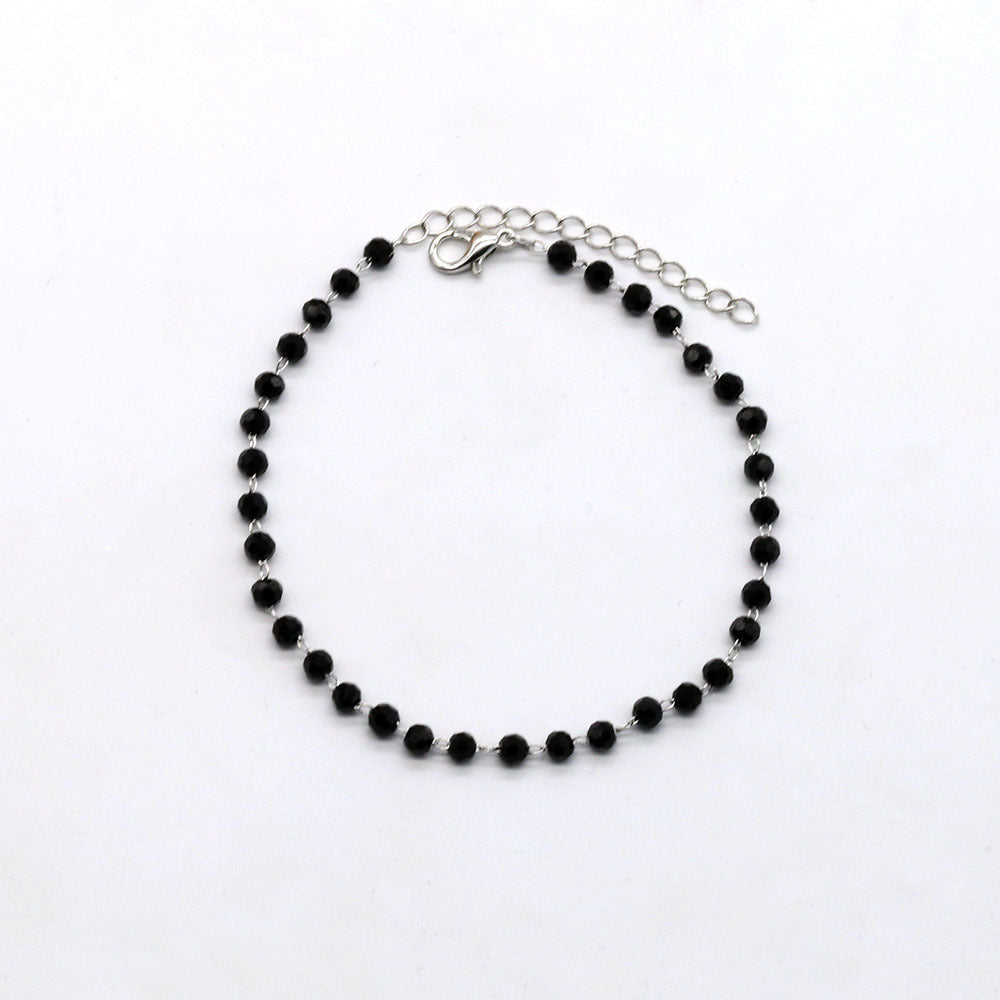 Schwarzes Perlenarmband Brehn
