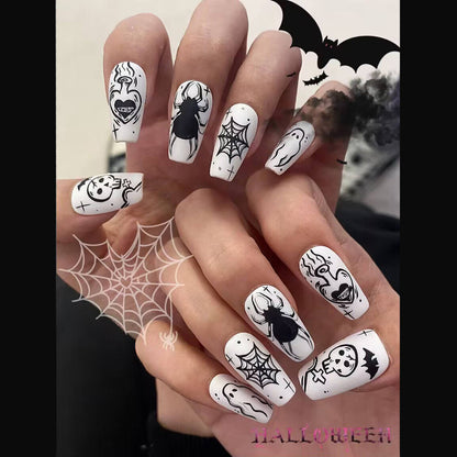 Halloween-Themen Press-On Nagelset Brehn