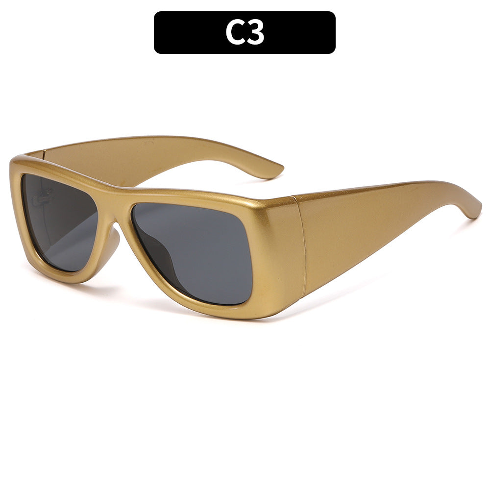 Schlichte geometrische übergroße Sonnenbrille