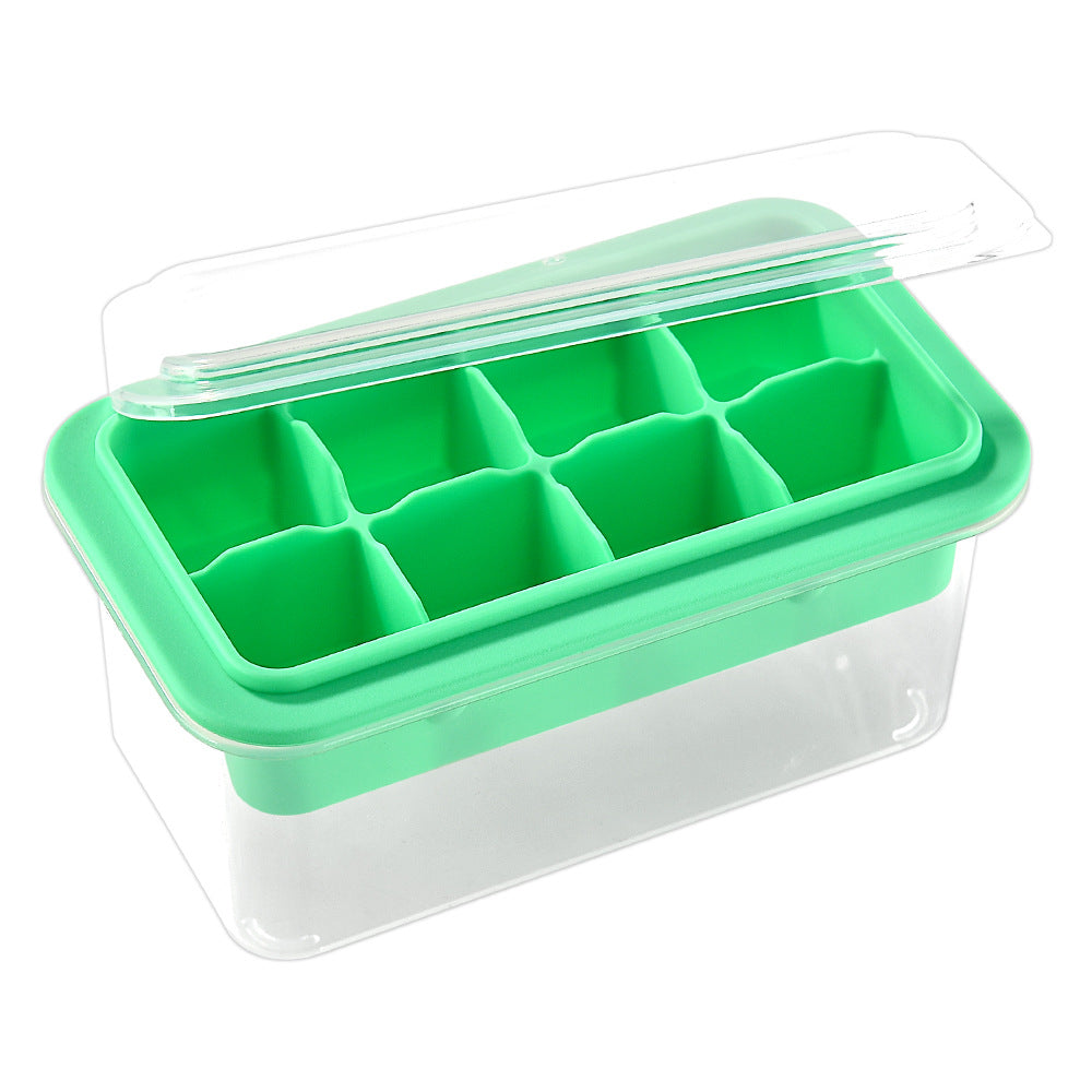 Silikon-Eiswürfelform mit Praktischem Deckel Brehn