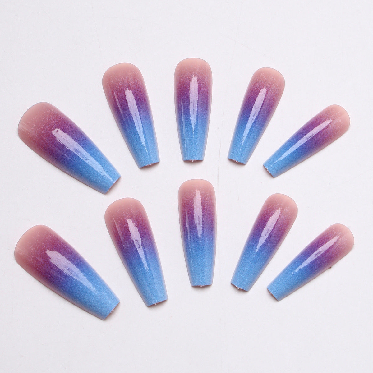 Ombre Press-On Nagelverlängerungen Brehn
