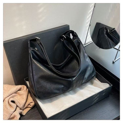 Vielseitige Faux-Leder Hobo-Handtasche