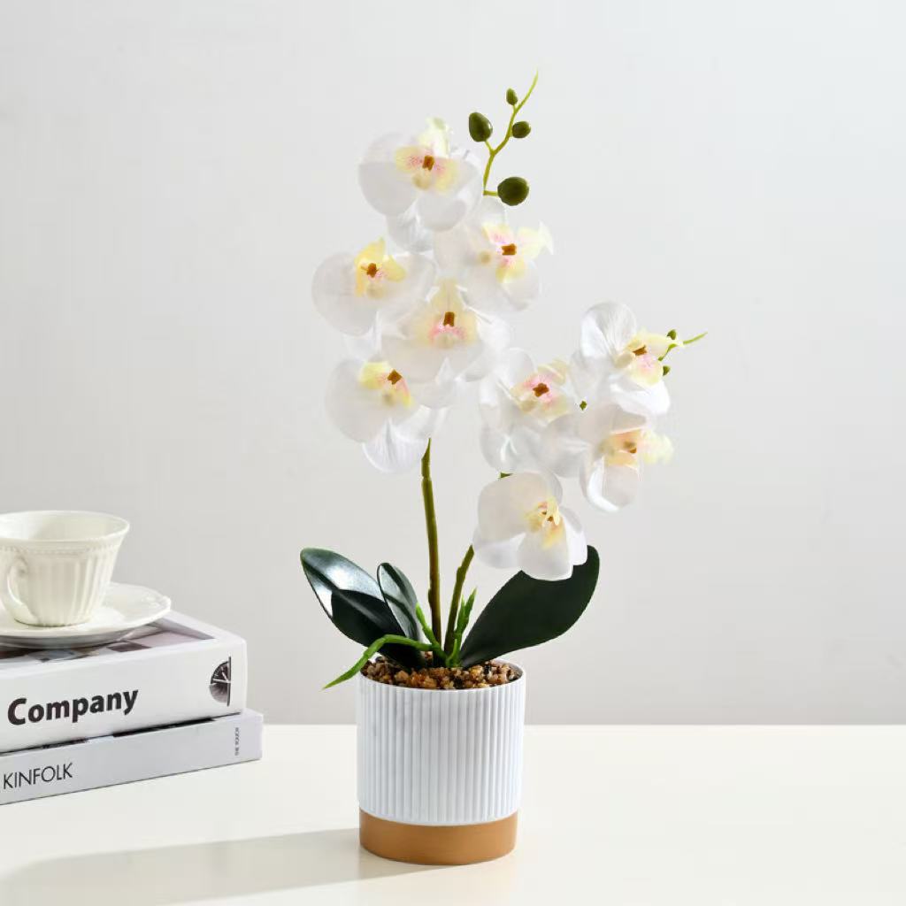 Elegante künstliche pinke Orchideenpflanze für Home Decor
