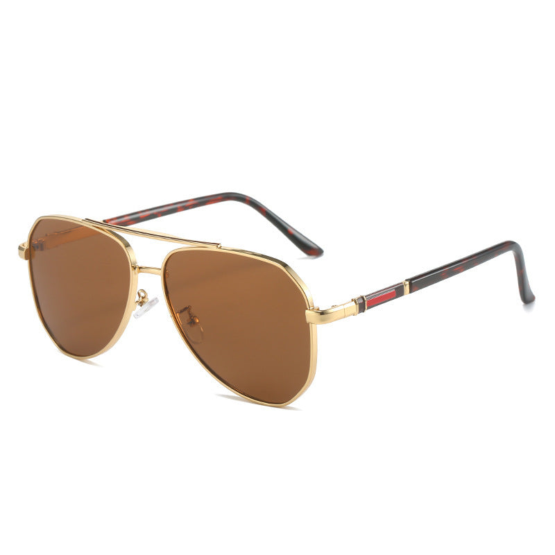 Damen Designer-Sonnenbrille mit ovalem Rahmen und luxuriösen Akzenten Brehn